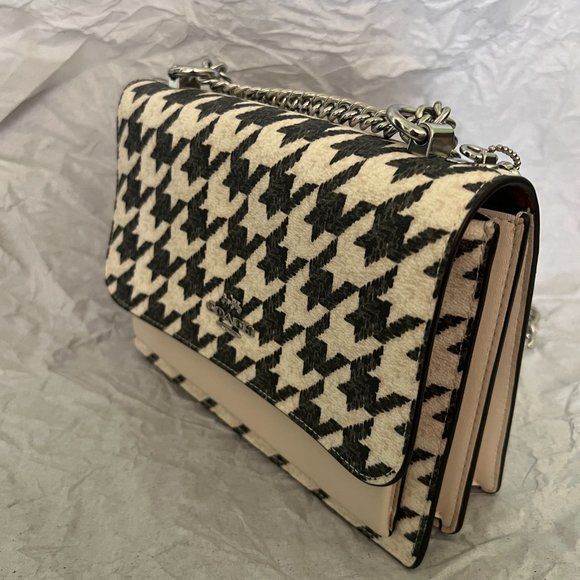 coach Klare Crossbody With Houndstooth Print cj625 - Picture 2 of 7